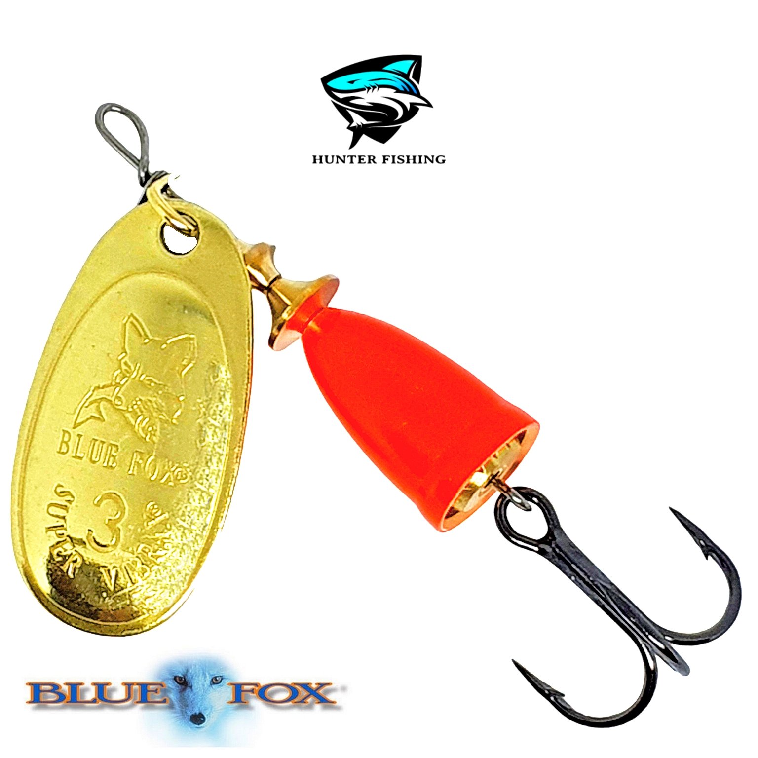 Spinner Vibrax Fluorescent RT (Blue Fox) – Hunter Fishing Store