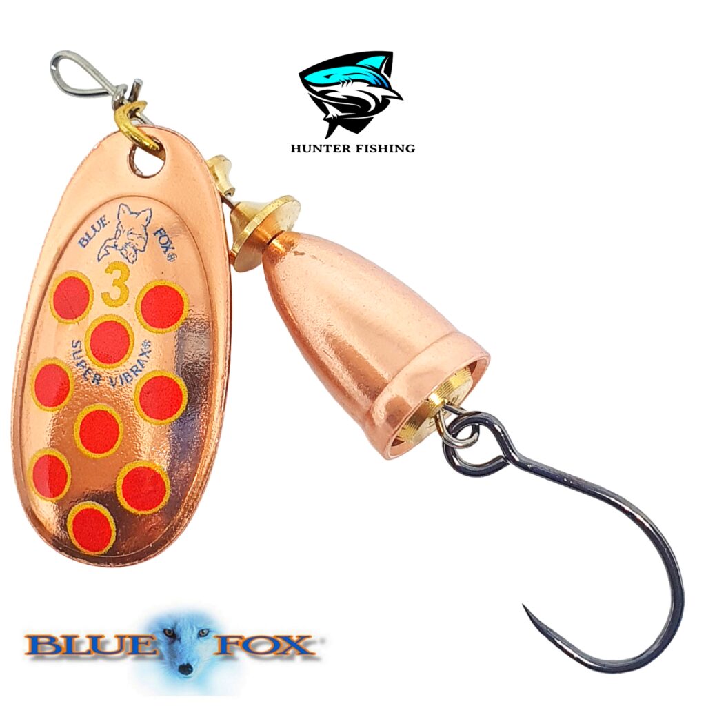 Spinner Vibrax Hot Pepper CYR (Blue Fox) Single Hook Hunter Fishing Store